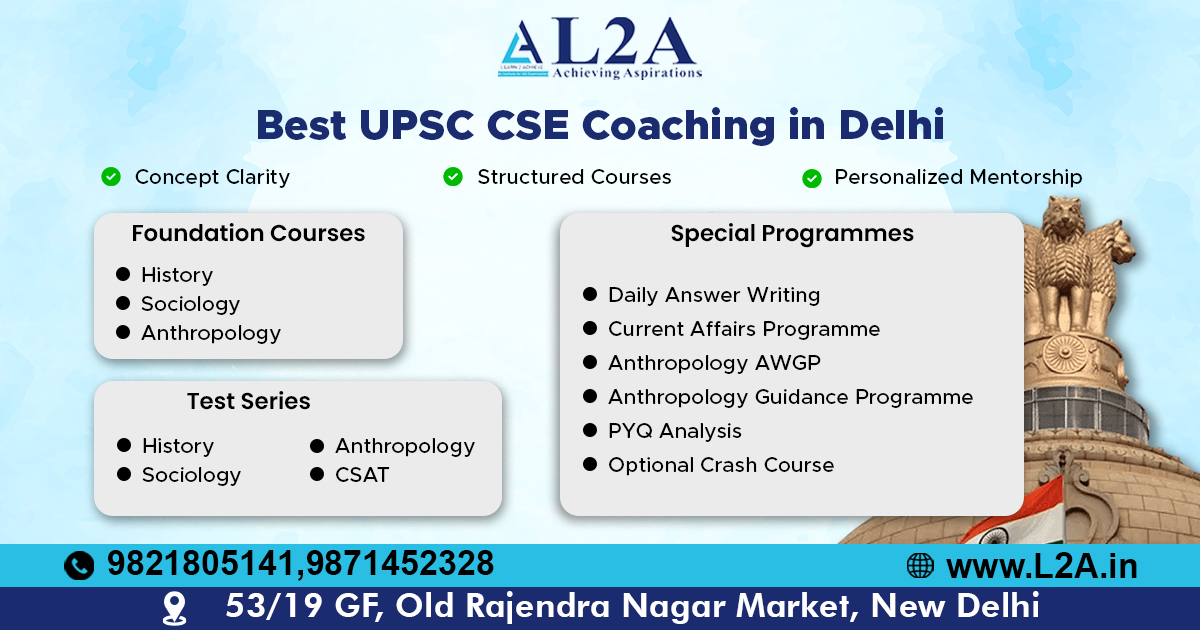 Sociology Test Series (4+2) for UPSC CSE 2027 | L2A IAS